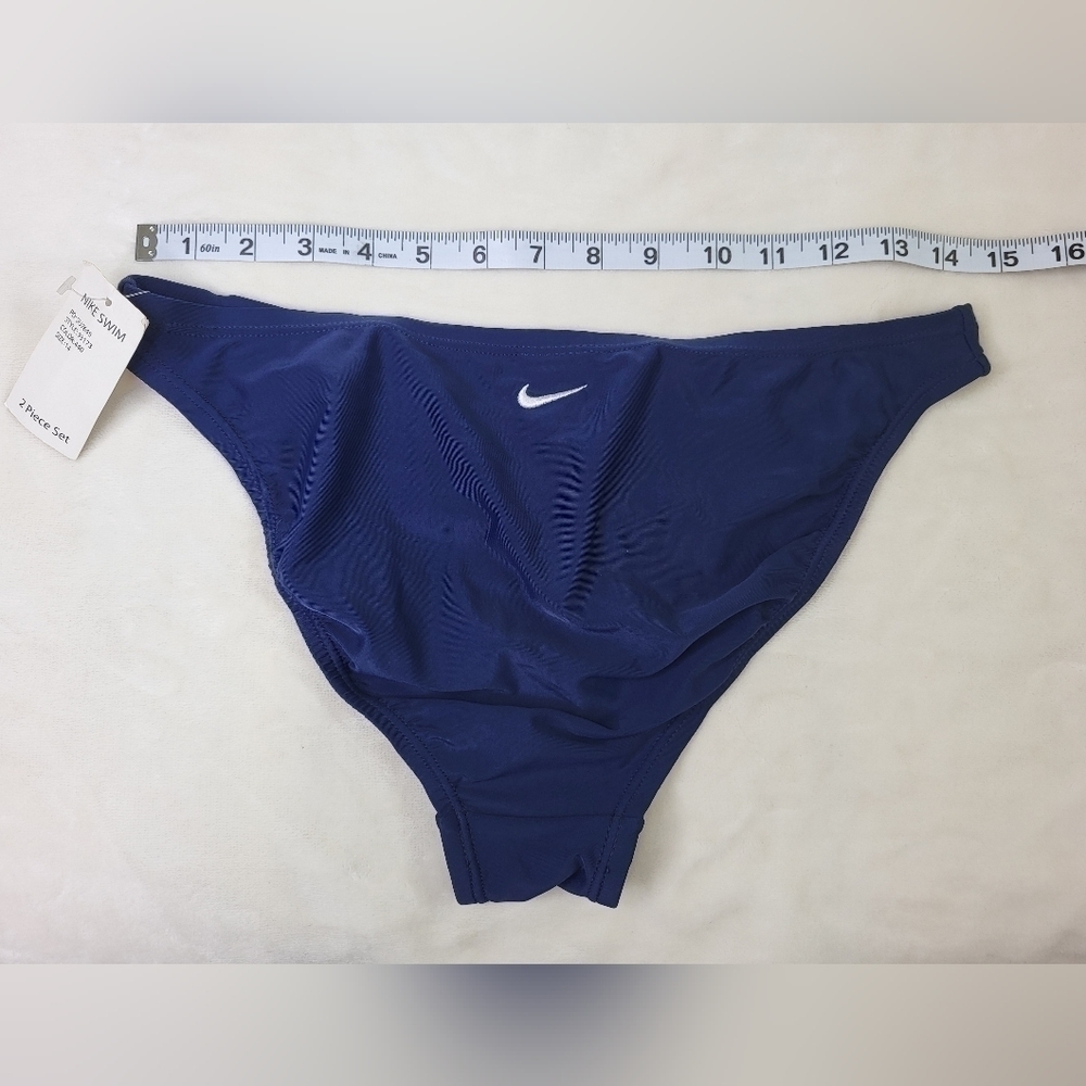 ❤️ Nike Swim Navy Blue Bikini Bottoms Size 14